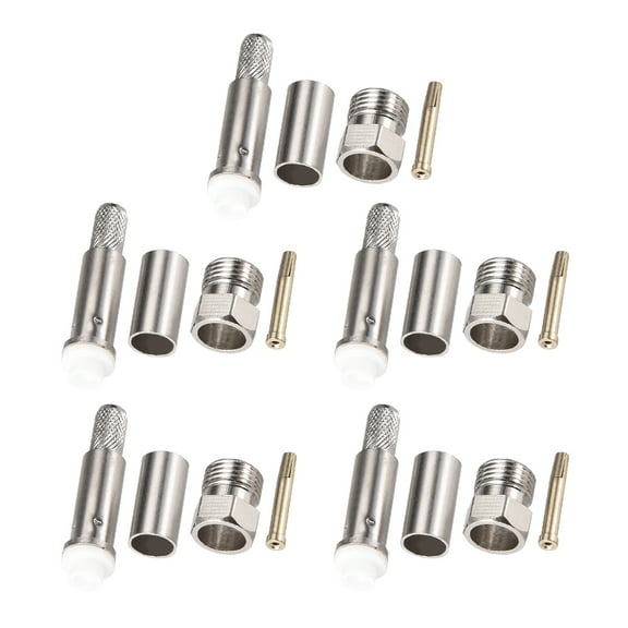 5pcs Brass FME Female Crimp for RG58 LMR195 RF Coax Coaxial Connector FMEK-C-3
