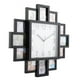 thumbnail image 3 of Dekaim Reloj de Pared, 2 en 1 Reloj de Pared de plástico + Marco de Fotos Negro Decoración Moderna para el hogar Decoración para Sala, 3 of 5