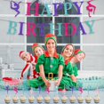thumbnail image 3 of Gymnastics Themed Birthday Decorations for Girl Gymnastics Happy Birthday Glitter Banner Cupcake Topper Kit for Gymnastics Birthday Party Supplies, 3 of 5