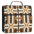 thumbnail image 5 of FORMRS Zipper Binder with Shoulder Strap 2-inch Ring 500 Sheet Capacity File Bag, Beige Geometric, 5 of 5