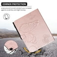 thumbnail image 6 of TECH CIRCLE for iPad Pro 11 Inch 4th/3rd/2nd/1st Gen Case,iPad Air 11-inch/5th/4th Generation Case,Embossed Butterfly Auto Sleep/Wake PU Leather Smart Stand Girls Cute Folio Pocket Cover,Rosegold, 6 of 6