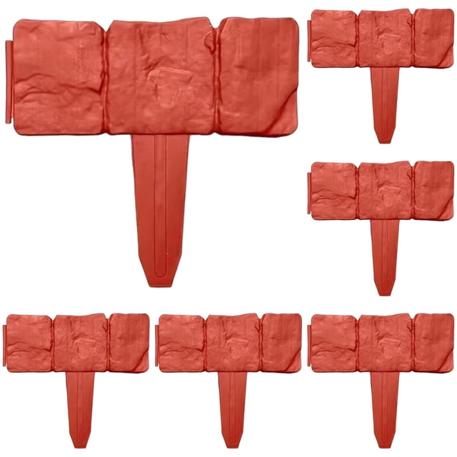 10PCS Landscaping Edging Border Plastic Garden Border Edging Bulk for Decorative Stone Like Flower Bed Fence Set for Yard Landscaping Stakes for Plant