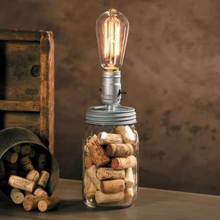 

Canning Jar Lamp Adapter 7.5 Feet Silver Cord