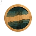 thumbnail image 5 of Joernso Epoxy Resin Transparent Bamboo Insulation Pad Landscape Coaster Cup Holder Mat, 5 of 8