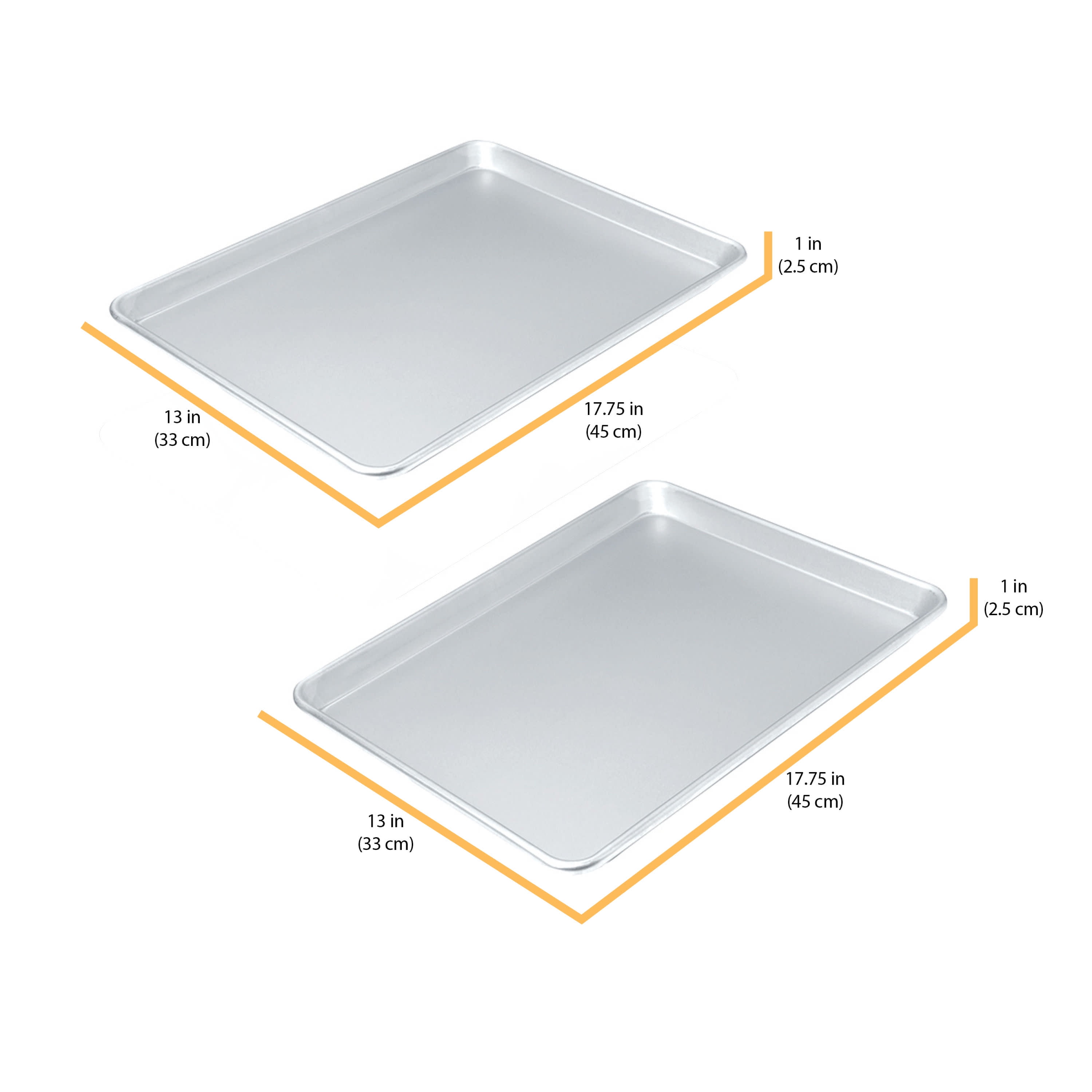 Chicago Metallic Commercial II Uncoated Set of 2 Jelly Roll Pans