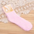thumbnail image 2 of MEICHEN Crew Socks for Women, Women Fuzzy Cozy Slipper Socks Warm Soft Winter Plush Home Sleeping Socks, Fall Winter Fashion Accessories, 2 of 9