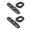 Black2, variant on 7 in 1 Survival Whistle with Thermometer LED Light Magnifier Compass for Camping Hiking Emergency Preparedness