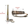 thumbnail image 3 of RII 12x Telescope, Kelvin & Hughes London Antique Functional Telescope, Pirate Monocular Telescope with Leather Case, Gifting Spyglass for Kids, Travellers, Adventure Enthusiasts, Collectible 16", 3 of 5