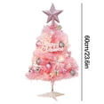 thumbnail image 3 of Hwkond Pre-Lit Artificial Christmas Tree Glowing Mini Christmas Tree Set, 3 of 6