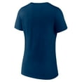 thumbnail image 3 of Women's Navy Seattle Mariners Heart and Soul V-Neck T-Shirt, 3 of 3