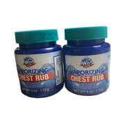 Wish Ultra Vaporizing Chest Rub Cough Suppressant Nasal Decongestant 4 oz 2pk
