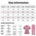 thumbnail image 3 of Scrubs for Women Set Stretch V-Neck Scrub Top & Cargo Pant Medical Uniform Nurse Sets with Pockets Orange 2XL, 3 of 9