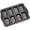 Black Miniloaf 8 Cup, variant on Mini Loaf Pan 8 Cavity, Nonstick Bakeware Square Bread Pan, Carbon Steel Mini Loaf Bread Pan Cake Pans for Baking Oven