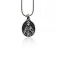 thumbnail image 5 of Sterling Silver Saint Tatiana Men's Necklace, Silver Saint Tatiana Medallion, Silver Christian Man Pendant, Religious Silver Gift Accessory, 5 of 5