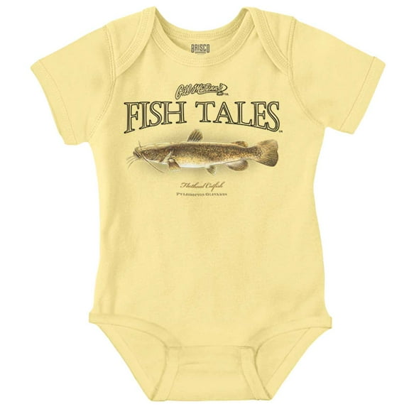 Gill McFinn Catfish Angler Fishing Romper Boys or Girls Infant Baby Brisco Brands 12M