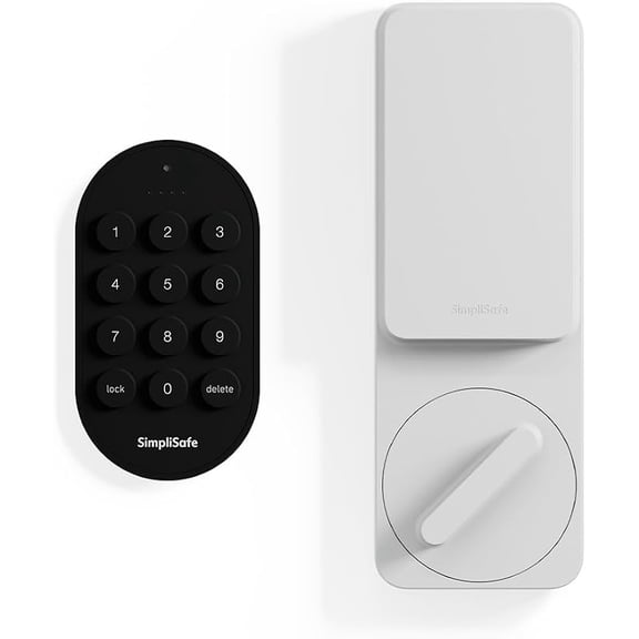 Restored SimpliSafe Smart Lock Series 2 (White) for The Gen 3 Home Security System - (Refurbished)