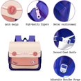 thumbnail image 2 of Mochila japonesa Mochilas lindas para niñas Mochila para niños Mochila escolar para niñas de 7 a 12 años Mochila escolar (caballo lindo rosa albaricoque), 2 of 5