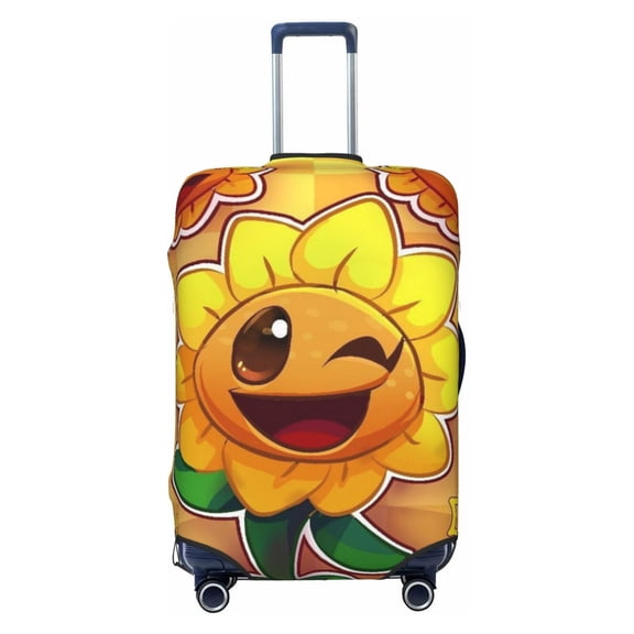Plants vs Zombi-e Luggage Suitcase Covers Elastic Washable Cartoon Luggage Protector Travel Suitcase Protective Cover for Kid And Adult