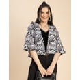 thumbnail image 5 of Moomaya V Neck Straight Printed Cotton Jacket - Women's Stylish Printed Jacket, 5 of 9