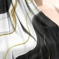 thumbnail image 3 of Black Marble Gold Wave Pattern Blanket,Comfortable Soft Flannel Throw Blanket,All Season,Warm Lightweight Blankets for Sofa Bed Couch Living Room Chair,30"x40", 3 of 4