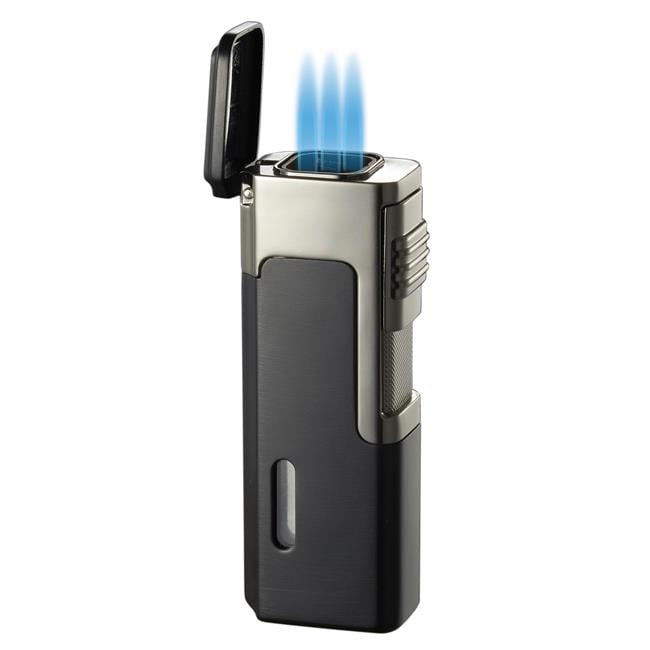 Visol VLR402603 Janus Triple Flame Torch Lighter Black