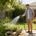 thumbnail image 6 of Heavy Duty Front Control Garden Hose Nozzle, Garden Sprayer Hose Attachment for Car Washing, Watering Plants, Pets Showering, Lawns Cleaning - Blue, 6 of 7