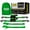 Green, variant on AUGO Retractable Ratchet Straps | 2 Heavy Duty Ratchet Straps Self Retractable Tie Down Straps with Soft Loops & Storage Bag for Motorcycle, Truck, Trailer, Cargo Van |1200 Lb Break Strength 1” x 10’