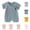 Navy, variant on Newborn Boy Onesies Cotton Muslin Short Sleeve Kimono Style Summer Bodysuit with Side Tie Gray 3 Months