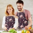 thumbnail image 3 of Pioneer Flower Floral Print Pattern Apron for Women and Men, Cotton Linen Waterproof with Pockets, Adjustable, 33x27 Inch for Kitchen, Gardening, BBQ, Salon, 3 of 6