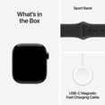 thumbnail image 6 of Apple Watch Series 11 [GPS 42mm] Smartwatch with Jet Black Aluminum Case with Black Sport Band - S/M, 6 of 10