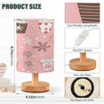 thumbnail image 2 of Yayeee Table Lamp for Bedroom Nightstand LED Portable Bedside Warm Light, Brown Hand Drawn Cups, 2 of 7