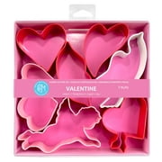 R&M International Valentine Color Cookie Cutter 7 Piece Set