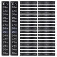 thumbnail image 2 of 36 Pieces Digital Temperature Sticker Adhesive Thermometer Strip Fermenter Adhesive Crystal Strip Aquarium Thermometer,36 * Digital Temperature Sticker,Black, 2 of 9