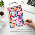 thumbnail image 3 of FORMRS Acrylic Clipboard with Low Profile Clip Standard A4 Letter Size, 12.5" x 9", Light Colorful Circles, 3 of 8