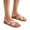 #A12-Pink, variant on Abcomgle Summer House Slippers for Women Bohemian Print Linen Cross Non-Slip Beach Slippers Lightweight Open Toe Comfortable Flat Womens Bedroom Slippers