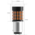 thumbnail image 5 of Alla Lighting 39-SMD 1157 7528 BAY15D Amber Yellow Xtremely Super Bright High Power 2835 Chipsets LED Lights Bulbs for Replacing Turn signal Blinker Side Marker Light Lamps, 5 of 8