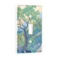 thumbnail image 2 of Yayeee Toggle Light Switch Wall Plate 1-Gang 4.5"x2.7" Home Decorative Outlet Cover, Beige Tree, 2 of 7