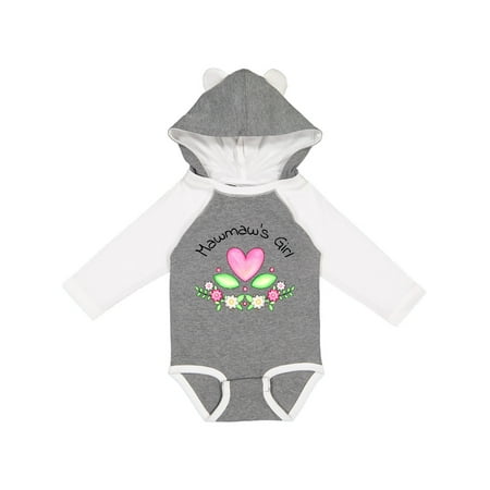 

Inktastic Mawmaw s Girl- heart flowers Gift Baby Girl Long Sleeve Bodysuit