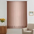 thumbnail image 3 of Chocolate Ombre Sheer Curtains 45 Inches Long, Modern Gradient Abstract Art Light Filering Curtains, Breathable Simi Curtain Privacy Drapes for Kitchen Bathroom Lightweight Small Window Treatment, 3 of 9
