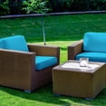 thumbnail image 3 of 11 Pcs Outdoor Cushion Slipcovers Patio Cushion Covers Replacement Splash Proof with Zipper for Outdoor Indoor Furniture, Patio Sofa Couch 3 Sizes, Replacement Covers Only (Blue), 3 of 4