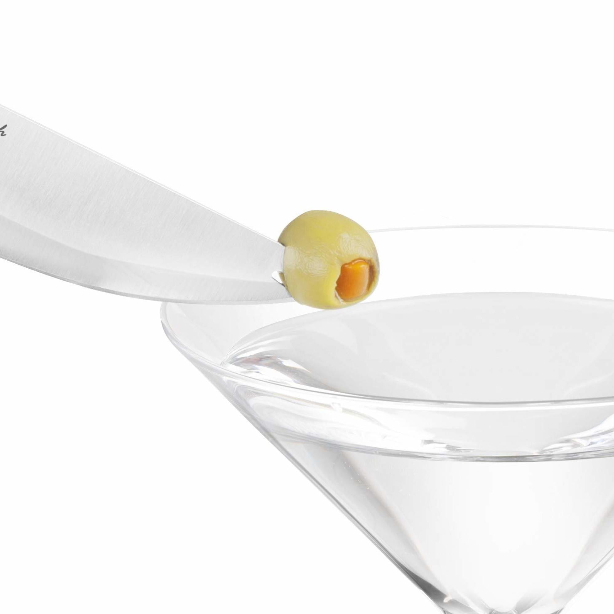 Final Touch Bartender's Bar Knife & Zester Set, 8.7" L, Made of Wood and Stainless Steel