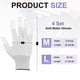 thumbnail image 2 of 4Set Guantes Anti-Estáticos Guantes Protectores Electrostáticos, Tamaño Grande Blanco, 2 of 6