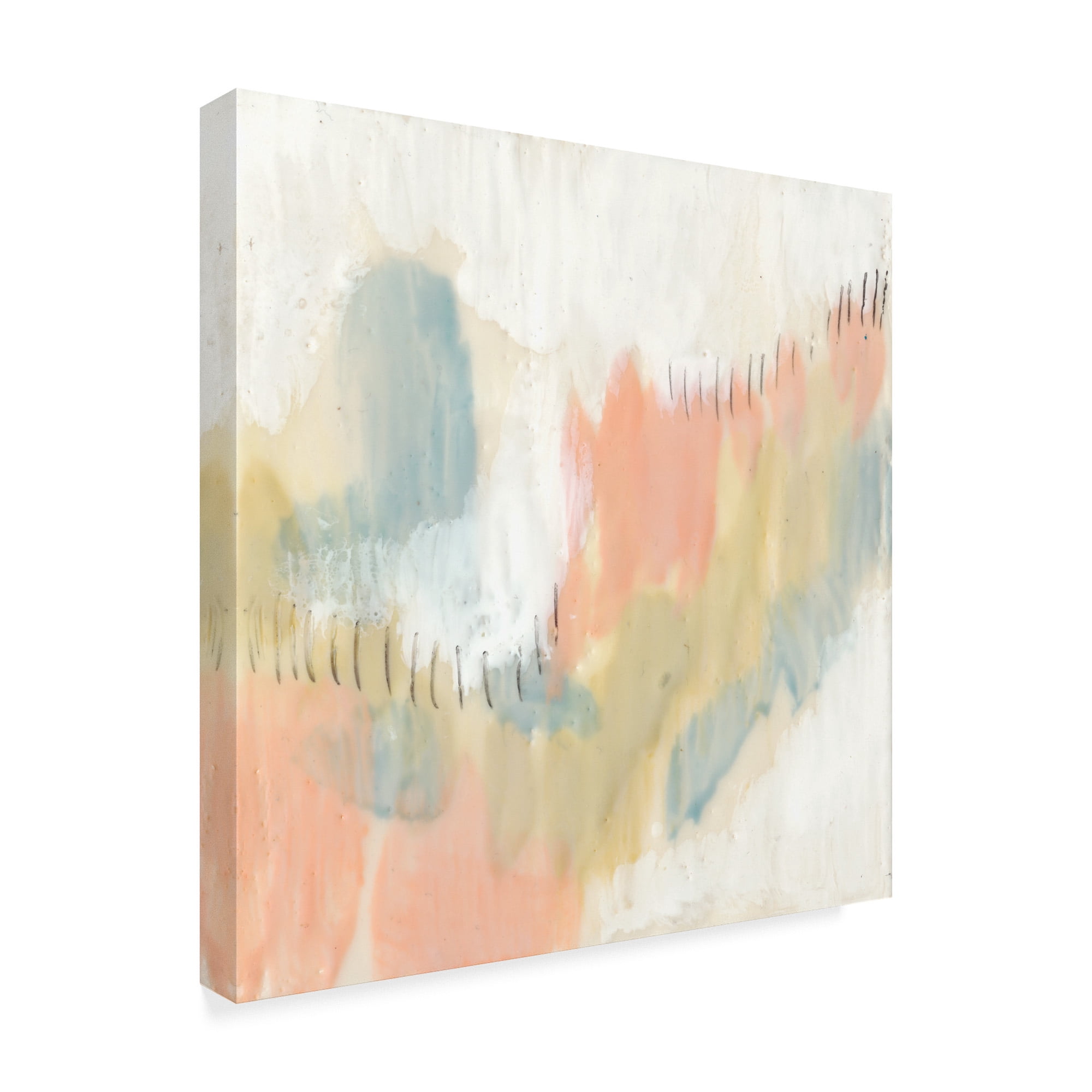 Trademark Fine Art 'Stitched Pastels I' Canvas Art by Jennifer Goldberger