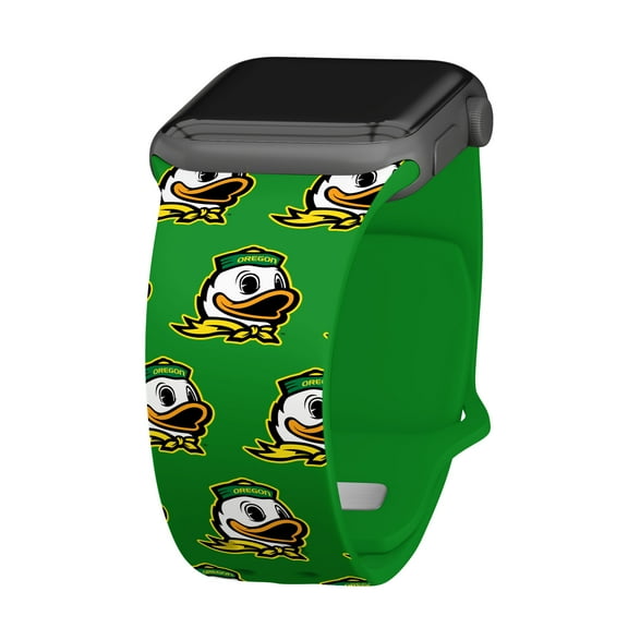 Oregon HD Repeating Logo Unisex Watch Band for Apple Watch, 42/44/45/49mm(46mm Series 10) Long by Affinity Bands