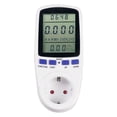 thumbnail image 1 of Jinsinto Digital Energy Meter Socket, Energy Consumption with 7 Modes and LCD Display, Power Consumption Socket Energy Monitoring for Large Electrical Appliances 160X41X72mm, 1 of 5