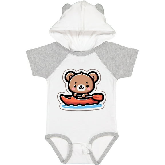 Inktastic Kayaking Future Kayaker Bear Boys or Girls Baby Bodysuit