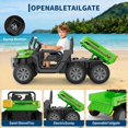 thumbnail image 4 of CazToi Camion-Benne pour Enfants 24V 2 Places Télécommande 4RM 6 Roues Benne Bluetooth Musique, 4 of 8