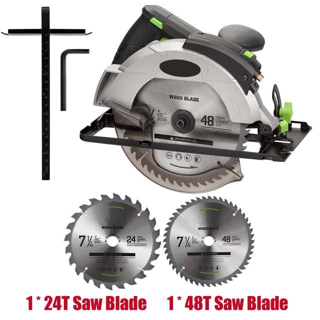 1500W Electric Circular Saw 5000RPM 190mm Saw Aluminum Body Portable Cutter Carpentry Cutting Tools Woodworking Table Saw ,Long Lasting