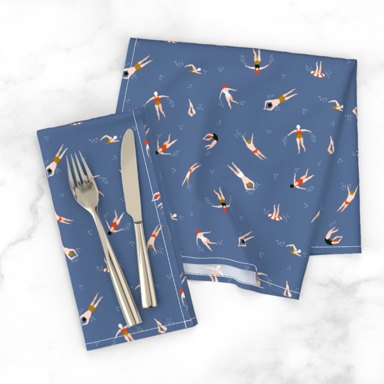 Summer Icon Linen Dinner Napkins, Set of 4