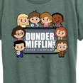 thumbnail image 3 of The Office - Dunder Mifflin Cute Characters - Women's Short Sleeve Graphic T-Shirt, 3 of 6